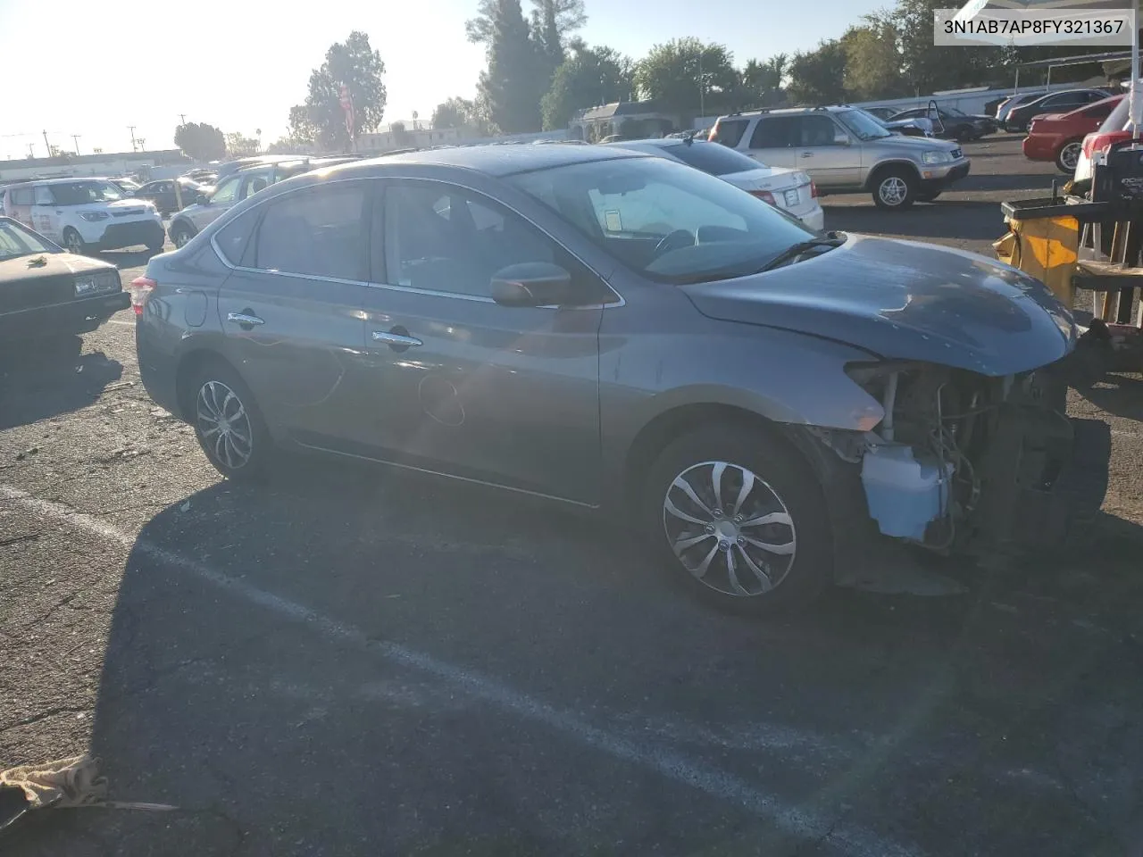 2015 Nissan Sentra S VIN: 3N1AB7AP8FY321367 Lot: 78493824