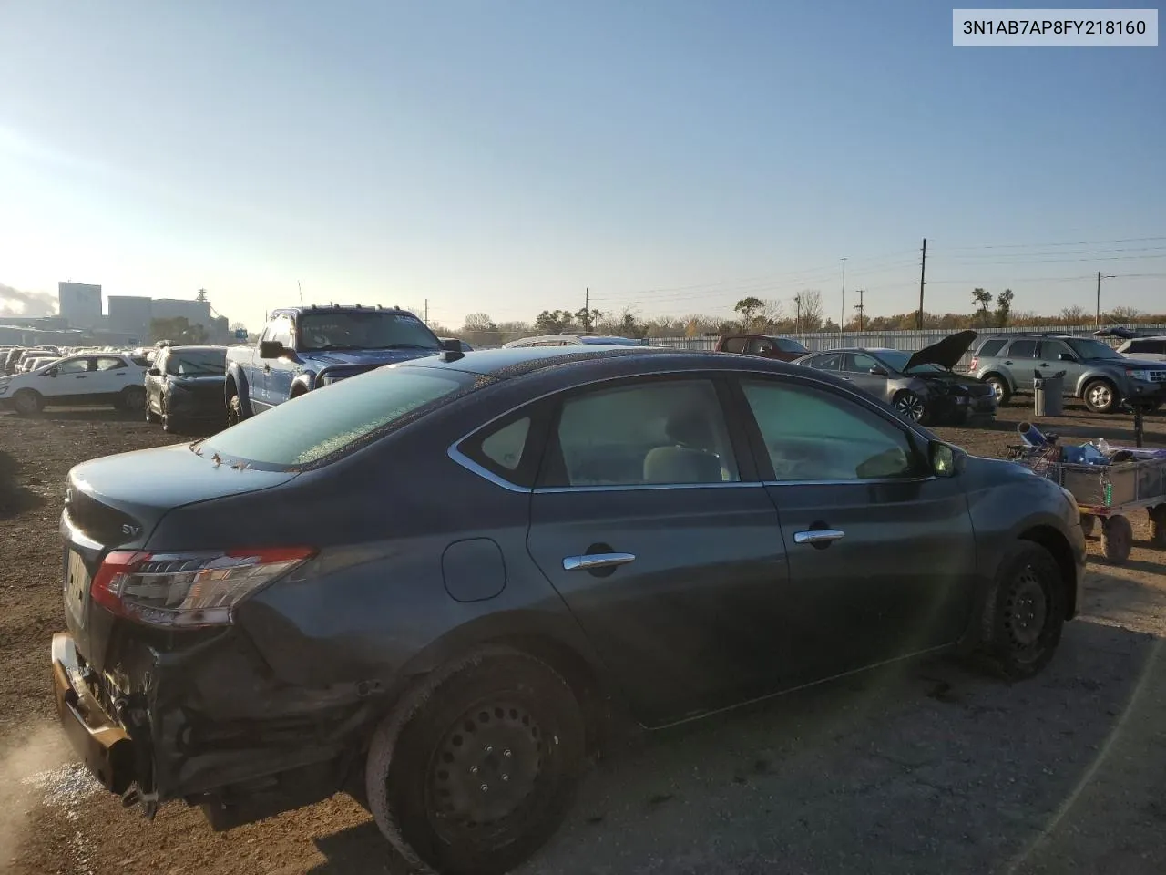 2015 Nissan Sentra S VIN: 3N1AB7AP8FY218160 Lot: 78591334