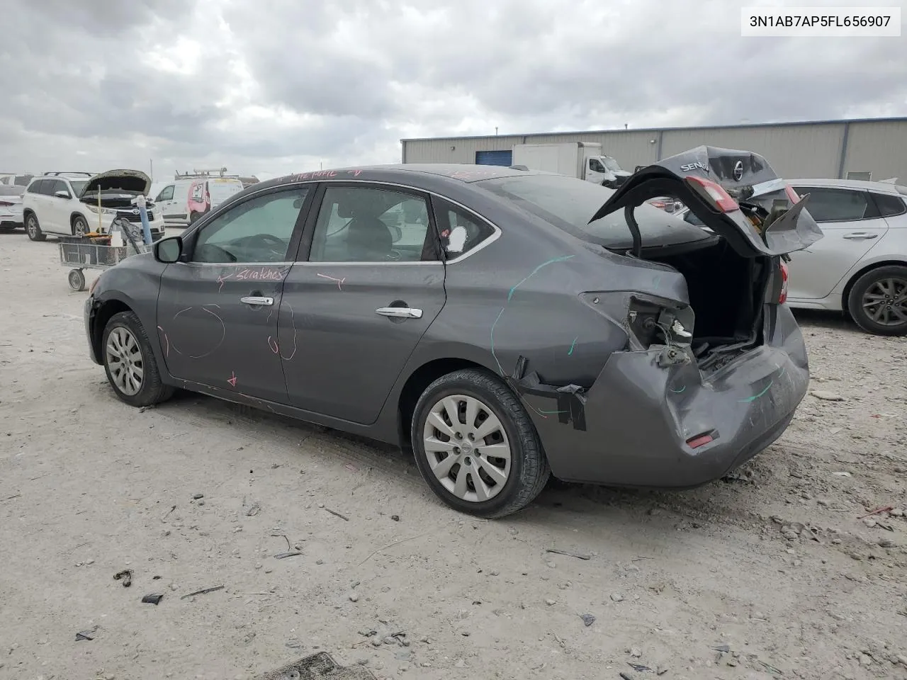 2015 Nissan Sentra S VIN: 3N1AB7AP5FL656907 Lot: 78607664