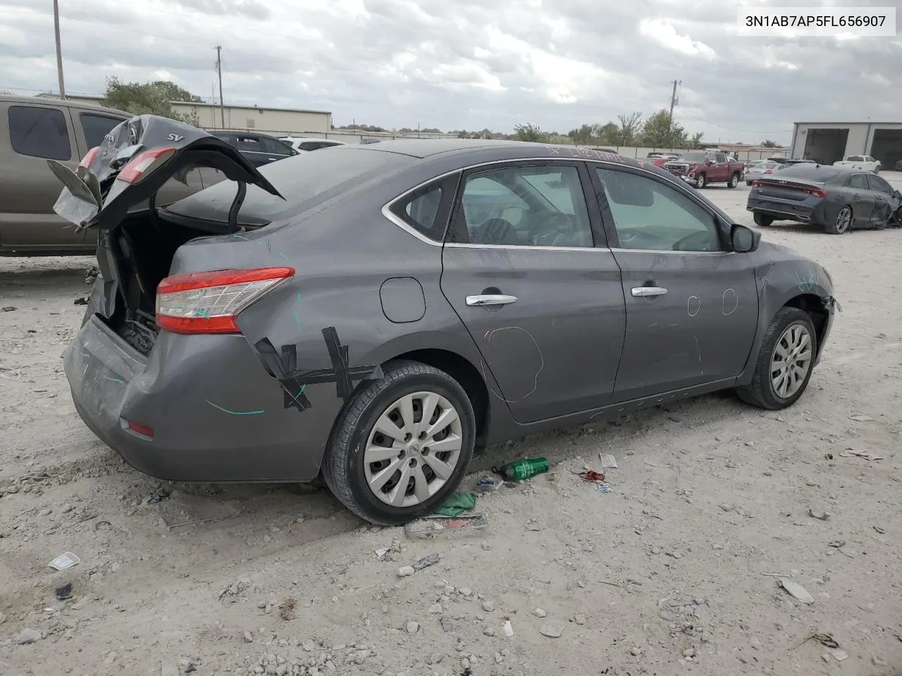 2015 Nissan Sentra S VIN: 3N1AB7AP5FL656907 Lot: 78607664