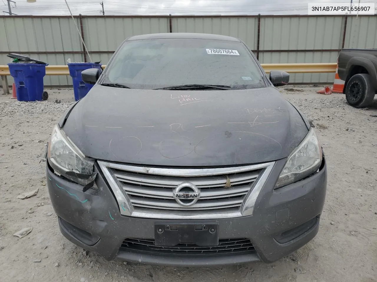 2015 Nissan Sentra S VIN: 3N1AB7AP5FL656907 Lot: 78607664