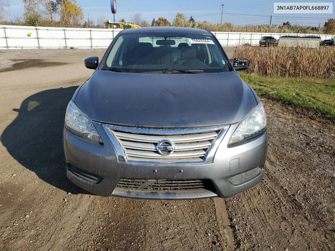 2015 Nissan Sentra S VIN: 3N1AB7AP0FL668897 Lot: 78626564