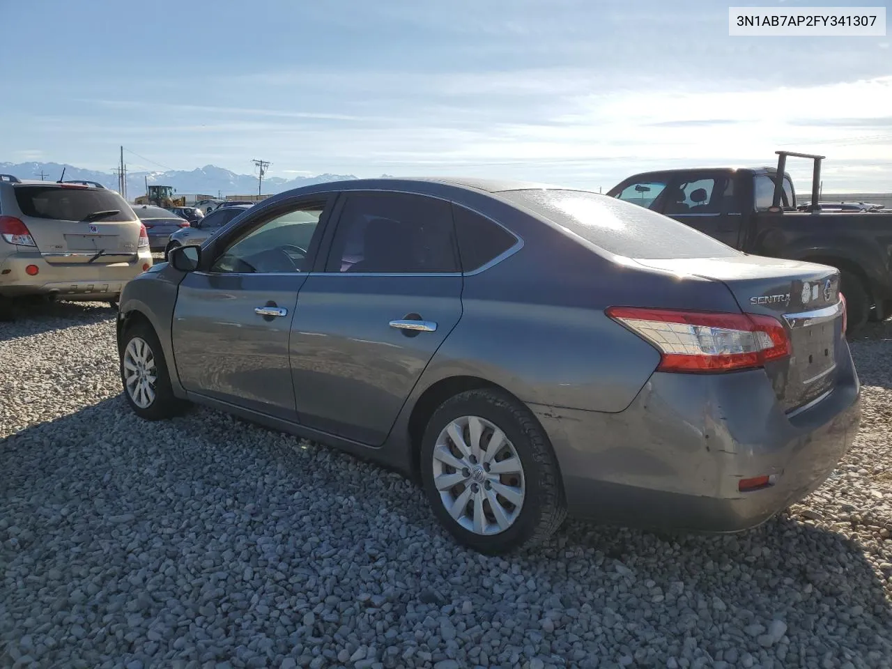 2015 Nissan Sentra S VIN: 3N1AB7AP2FY341307 Lot: 78725824