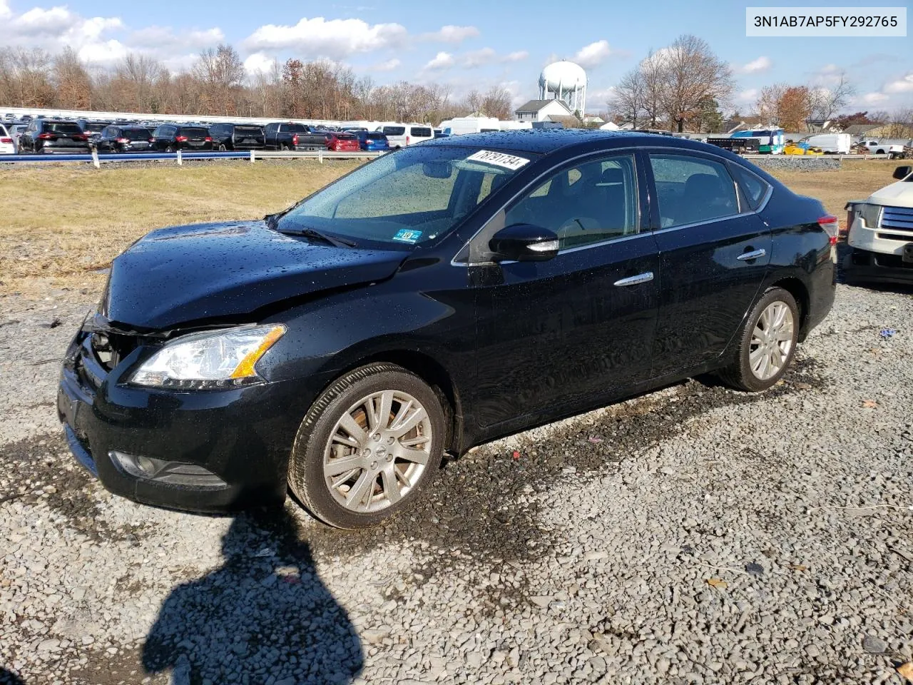 2015 Nissan Sentra S VIN: 3N1AB7AP5FY292765 Lot: 78791734