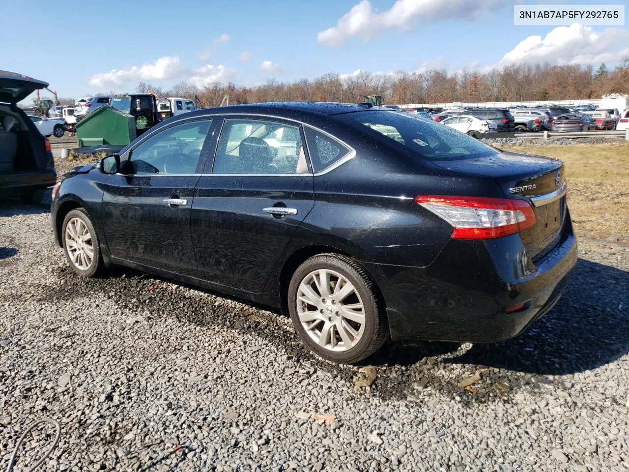 2015 Nissan Sentra S VIN: 3N1AB7AP5FY292765 Lot: 78791734