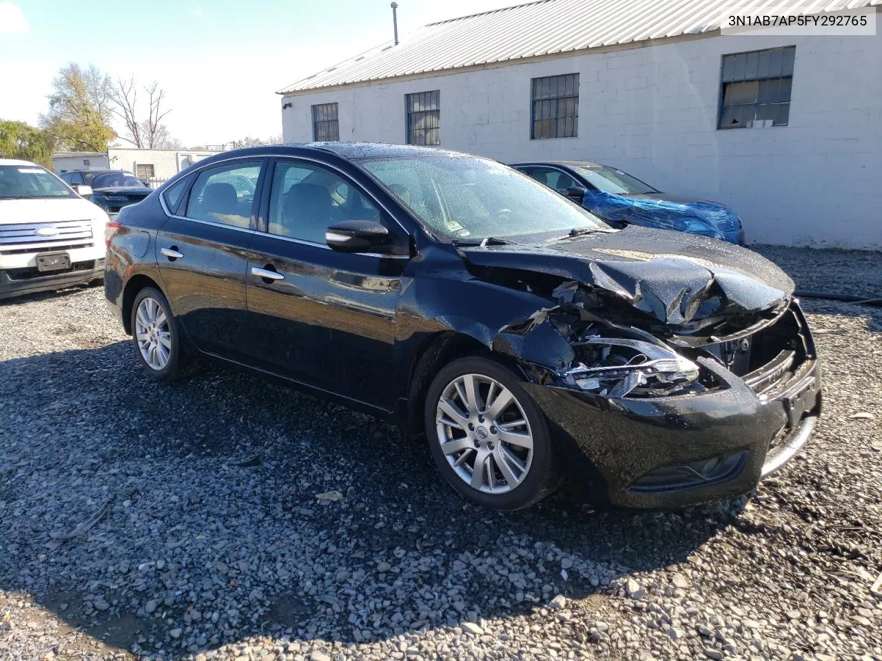 2015 Nissan Sentra S VIN: 3N1AB7AP5FY292765 Lot: 78791734