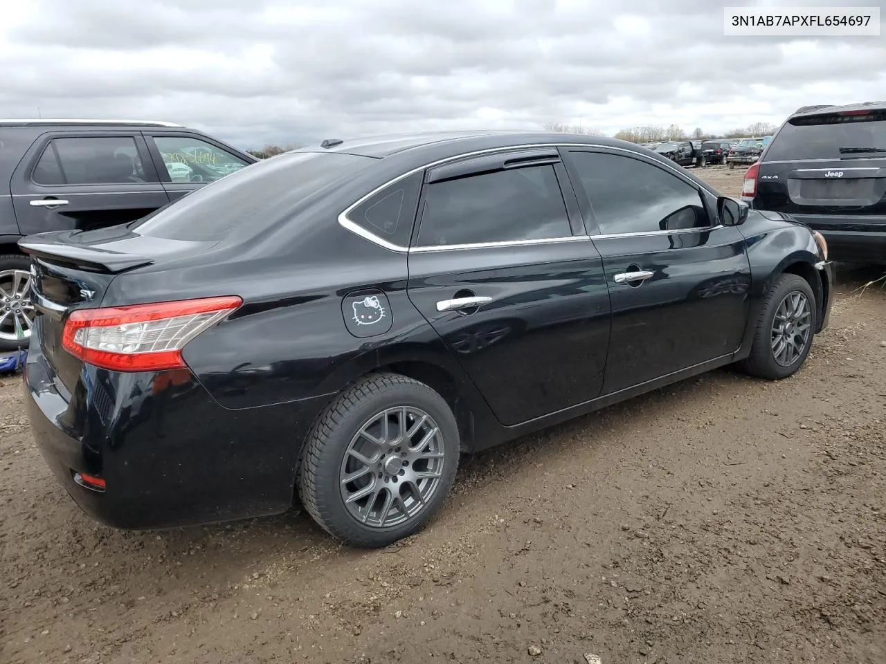 2015 Nissan Sentra S VIN: 3N1AB7APXFL654697 Lot: 79003074