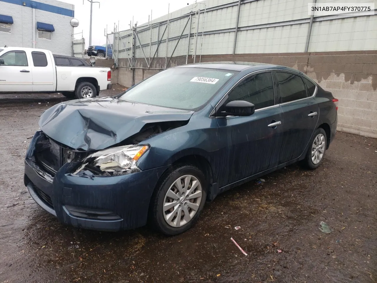 2015 Nissan Sentra S VIN: 3N1AB7AP4FY370775 Lot: 79056364