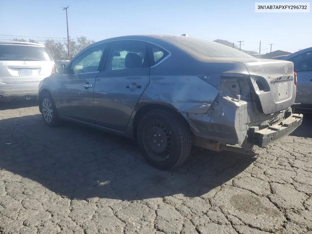 2015 Nissan Sentra S VIN: 3N1AB7APXFY296732 Lot: 79100144