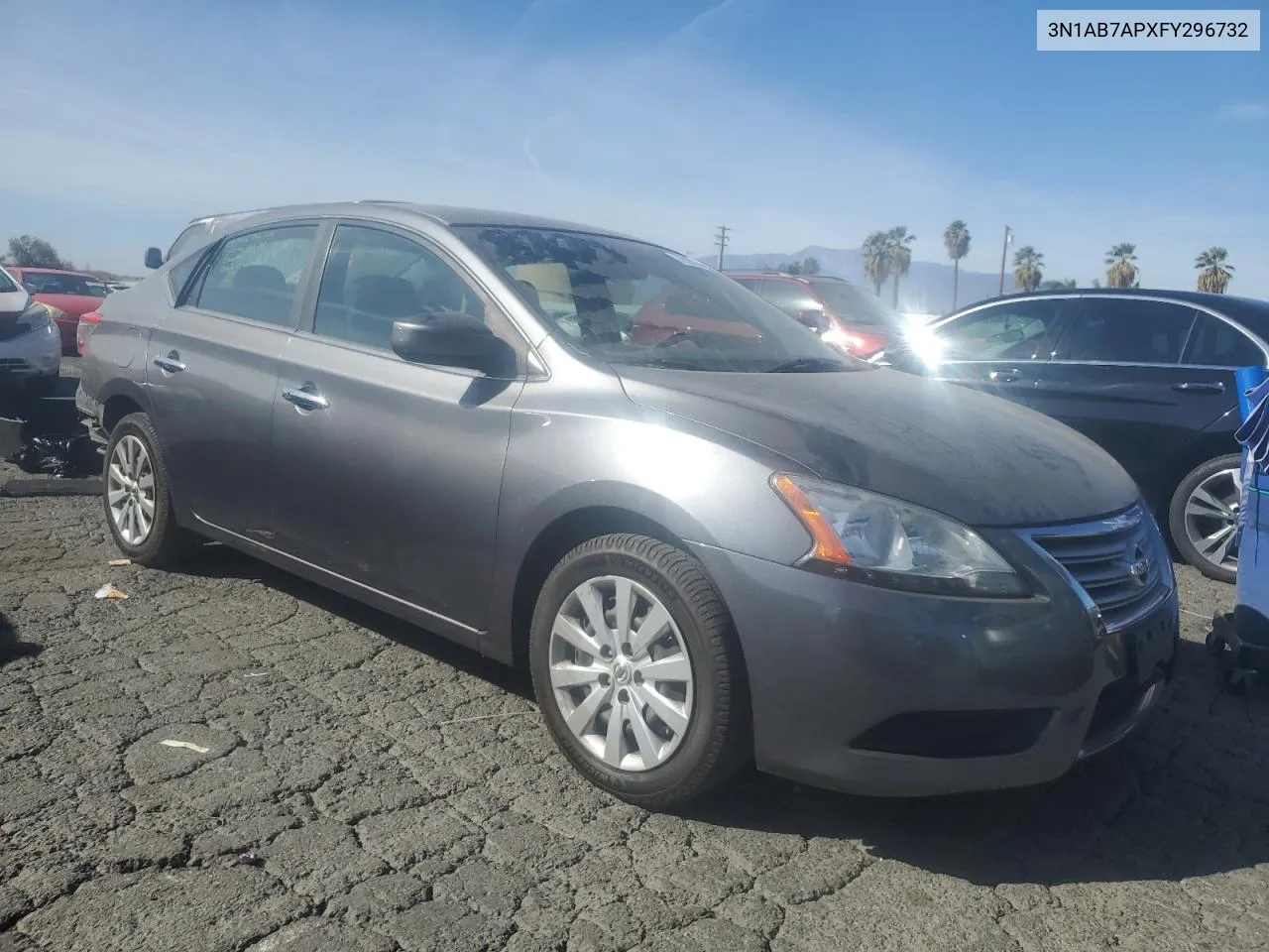 2015 Nissan Sentra S VIN: 3N1AB7APXFY296732 Lot: 79100144