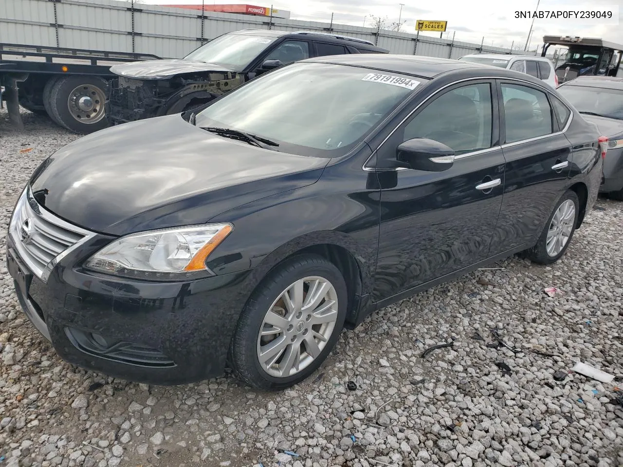 2015 Nissan Sentra S VIN: 3N1AB7AP0FY239049 Lot: 79191994