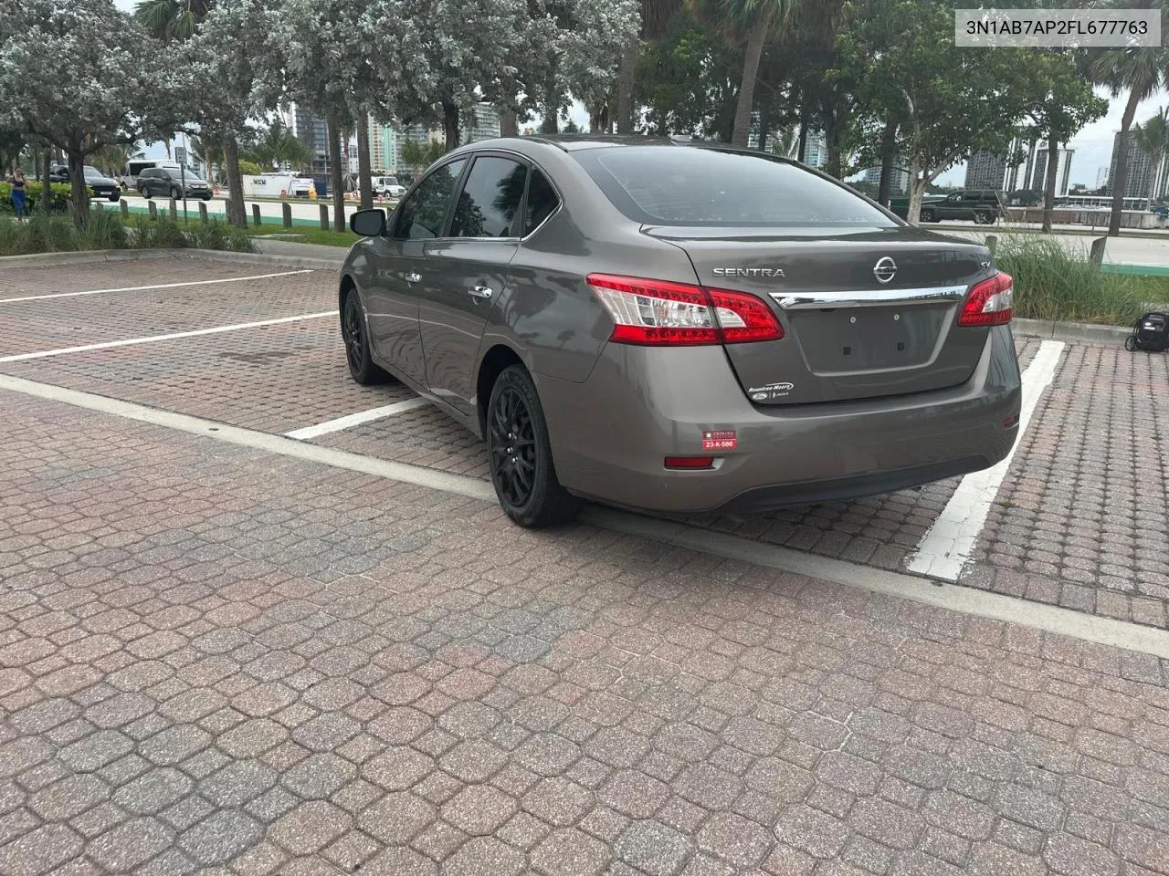 2015 Nissan Sentra S VIN: 3N1AB7AP2FL677763 Lot: 79213874