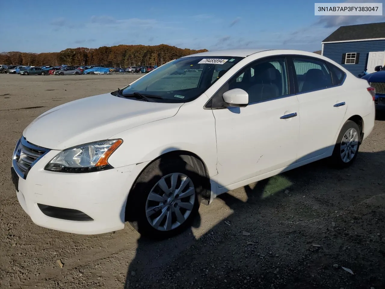 2015 Nissan Sentra S VIN: 3N1AB7AP3FY383047 Lot: 79485894