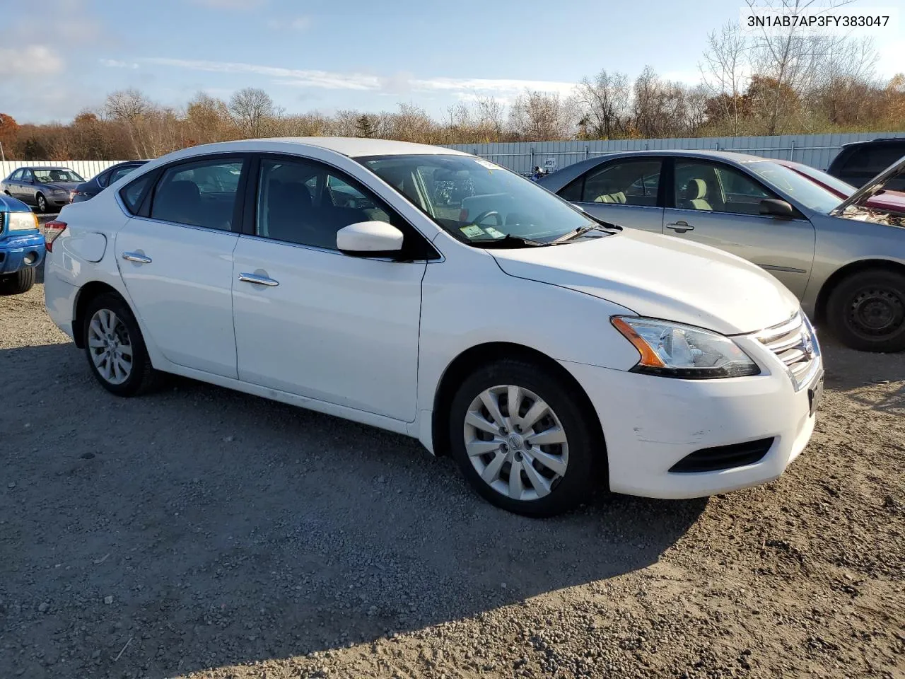 2015 Nissan Sentra S VIN: 3N1AB7AP3FY383047 Lot: 79485894