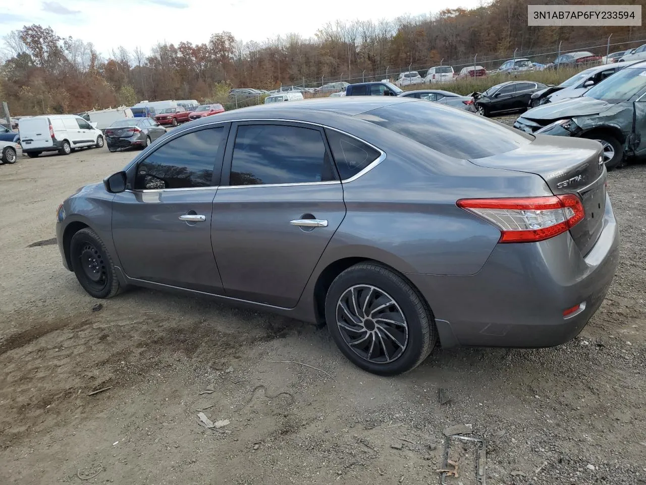 2015 Nissan Sentra S VIN: 3N1AB7AP6FY233594 Lot: 79601914