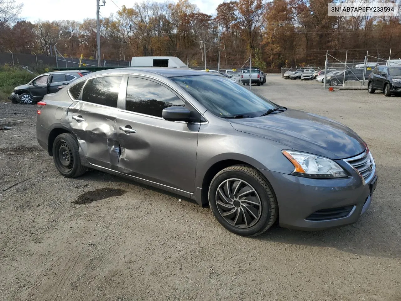 2015 Nissan Sentra S VIN: 3N1AB7AP6FY233594 Lot: 79601914