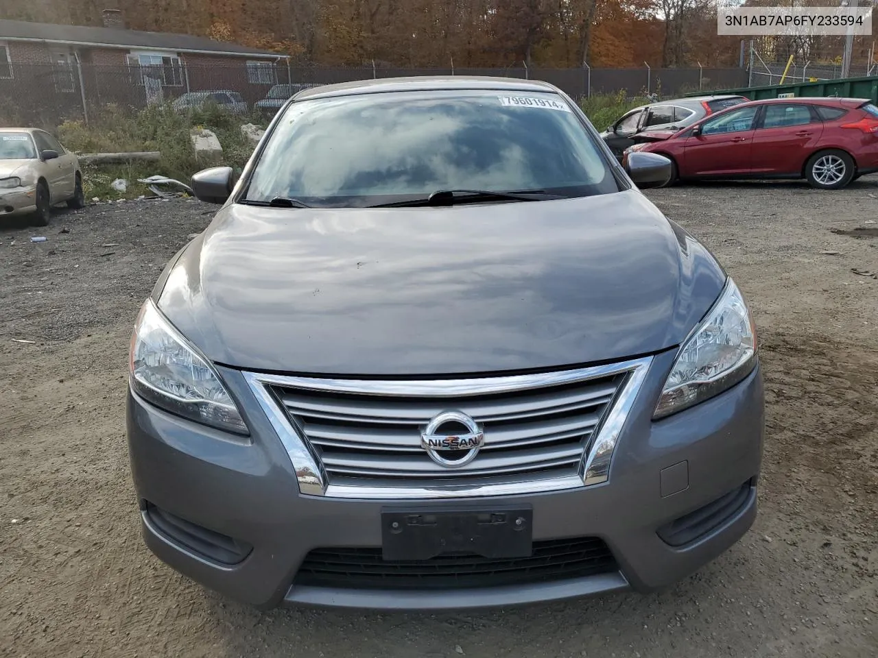 2015 Nissan Sentra S VIN: 3N1AB7AP6FY233594 Lot: 79601914