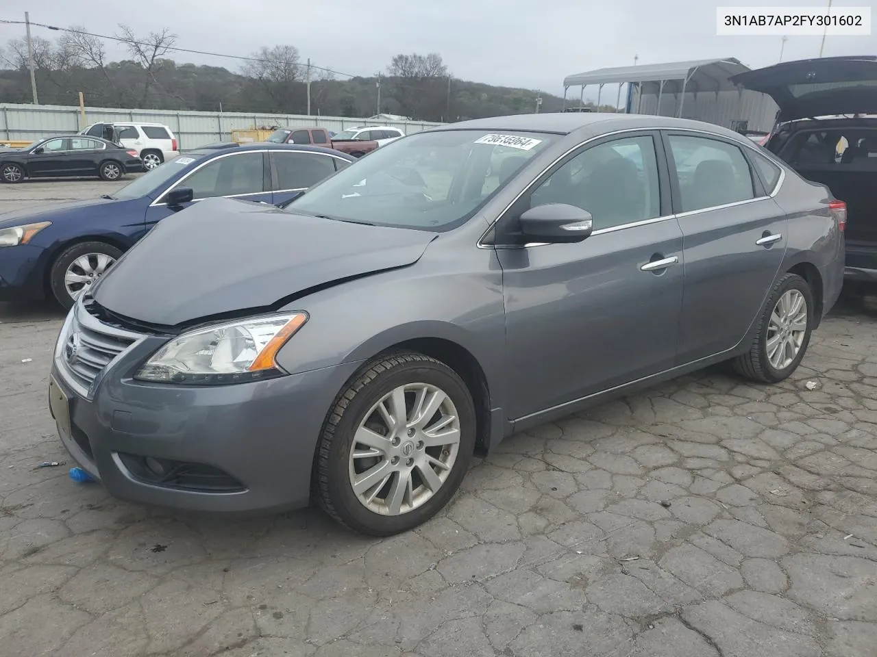 2015 Nissan Sentra S VIN: 3N1AB7AP2FY301602 Lot: 79615964