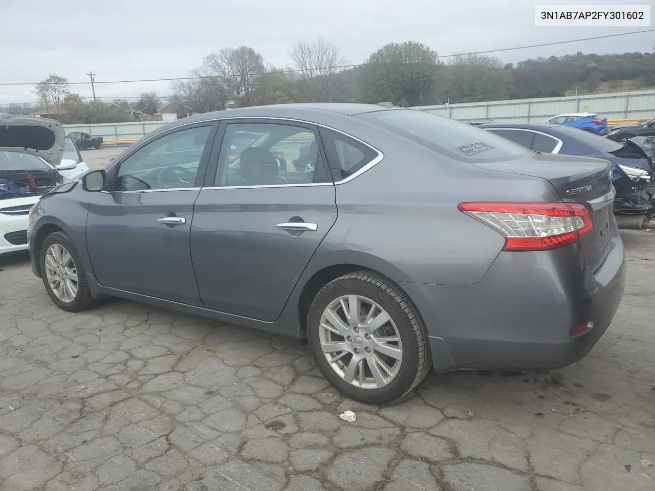 2015 Nissan Sentra S VIN: 3N1AB7AP2FY301602 Lot: 79615964