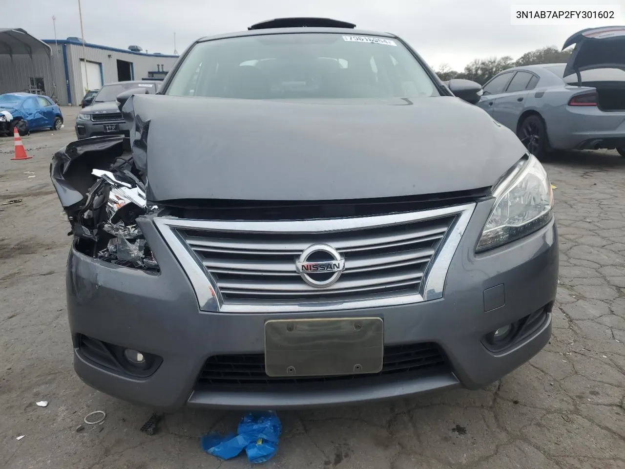 2015 Nissan Sentra S VIN: 3N1AB7AP2FY301602 Lot: 79615964