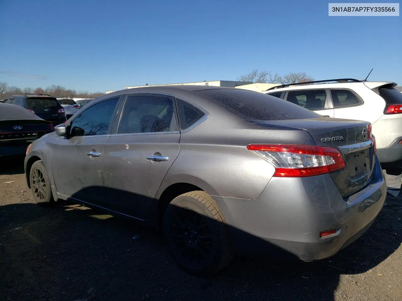 2015 Nissan Sentra S VIN: 3N1AB7AP7FY335566 Lot: 79717024