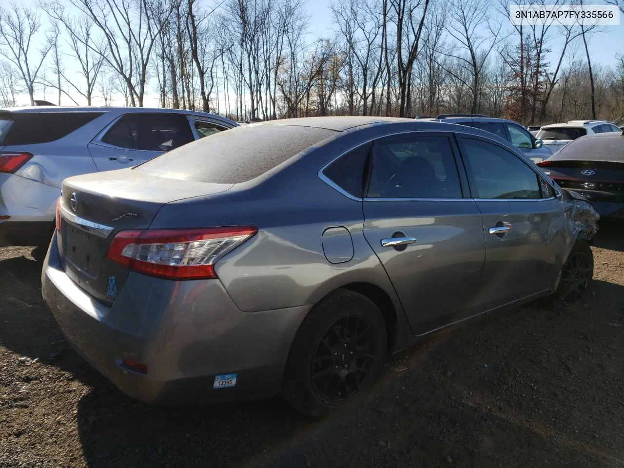 2015 Nissan Sentra S VIN: 3N1AB7AP7FY335566 Lot: 79717024