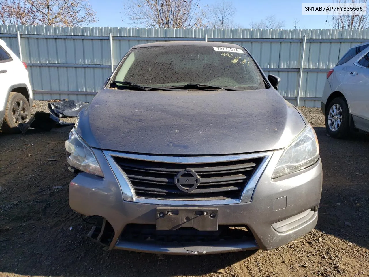 2015 Nissan Sentra S VIN: 3N1AB7AP7FY335566 Lot: 79717024