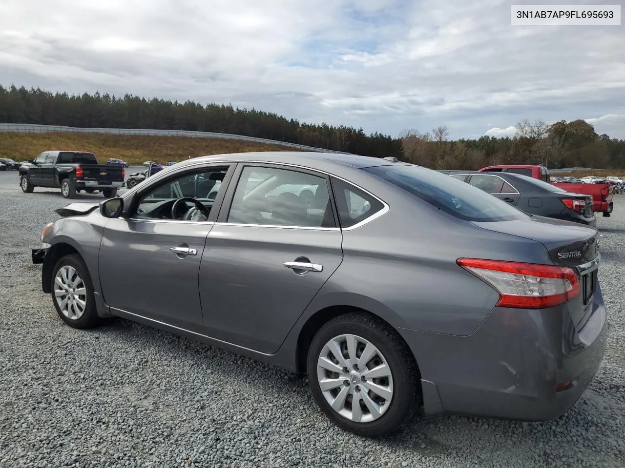 2015 Nissan Sentra S VIN: 3N1AB7AP9FL695693 Lot: 79734504