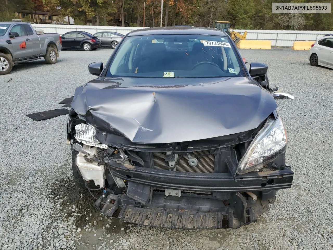 2015 Nissan Sentra S VIN: 3N1AB7AP9FL695693 Lot: 79734504