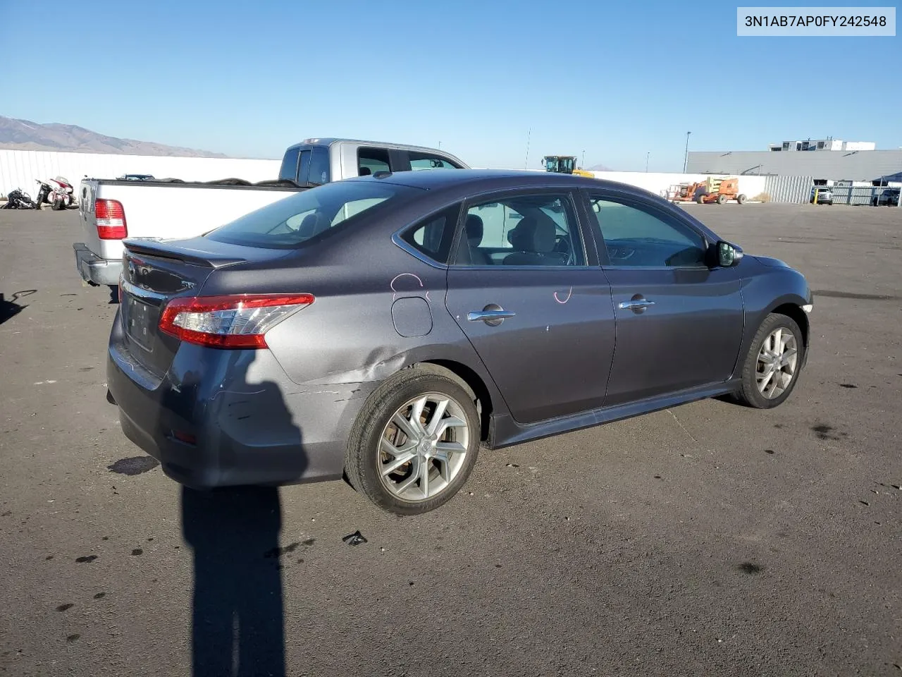 2015 Nissan Sentra S VIN: 3N1AB7AP0FY242548 Lot: 79801104