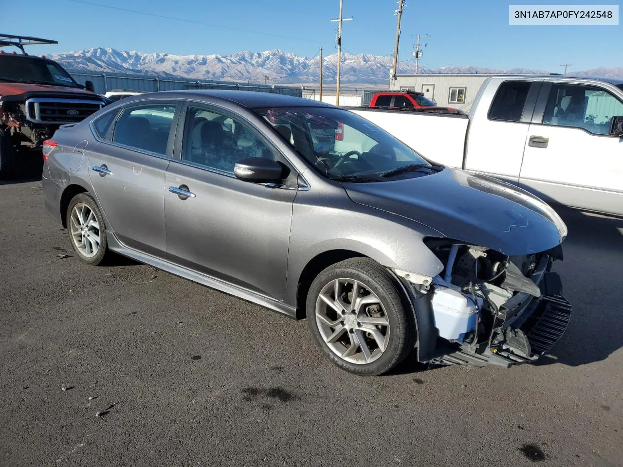 2015 Nissan Sentra S VIN: 3N1AB7AP0FY242548 Lot: 79801104