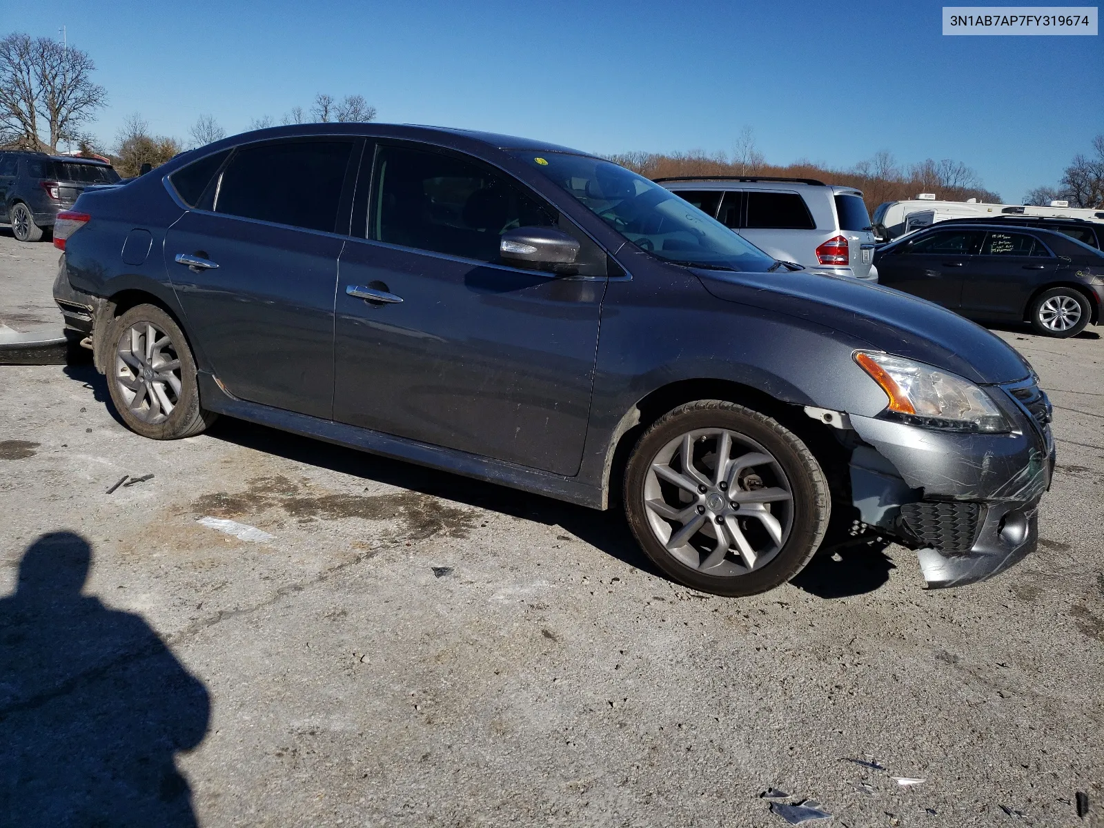 2015 Nissan Sentra S VIN: 3N1AB7AP7FY319674 Lot: 79893523