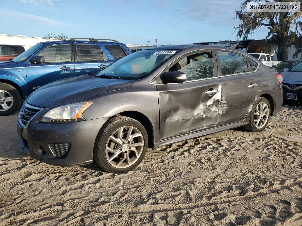 2015 Nissan Sentra S VIN: 3N1AB7AP4FY231195 Lot: 79992984