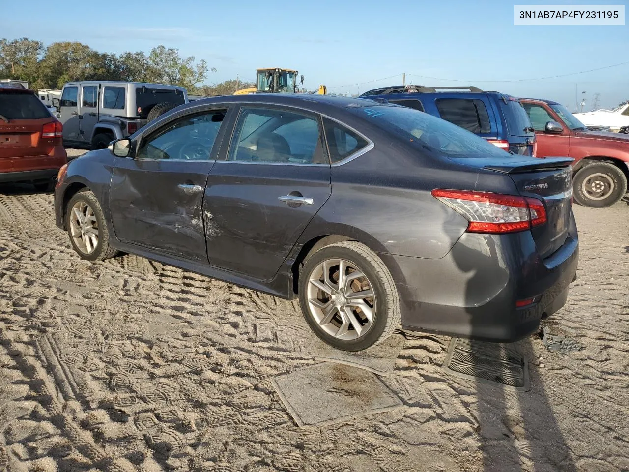 2015 Nissan Sentra S VIN: 3N1AB7AP4FY231195 Lot: 79992984