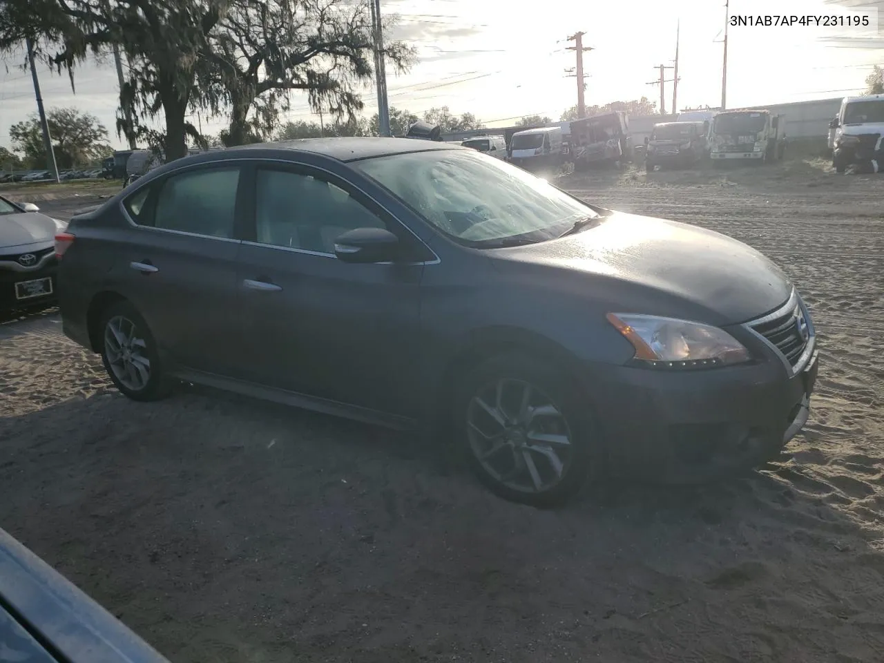 2015 Nissan Sentra S VIN: 3N1AB7AP4FY231195 Lot: 79992984