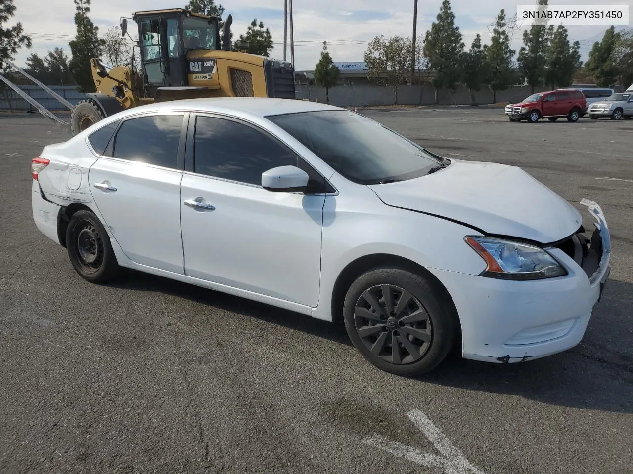 2015 Nissan Sentra S VIN: 3N1AB7AP2FY351450 Lot: 80262464