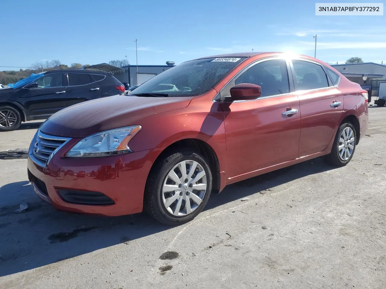 2015 Nissan Sentra S VIN: 3N1AB7AP8FY377292 Lot: 80334874