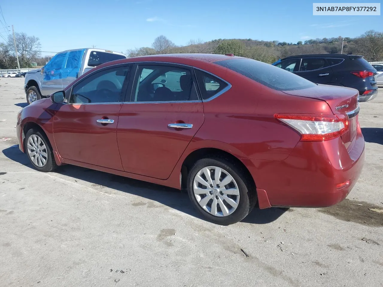 2015 Nissan Sentra S VIN: 3N1AB7AP8FY377292 Lot: 80334874