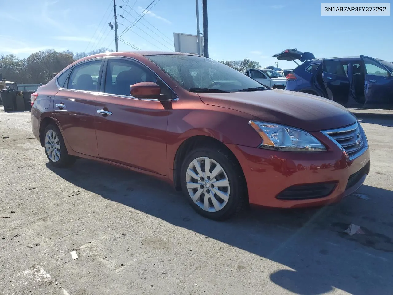 2015 Nissan Sentra S VIN: 3N1AB7AP8FY377292 Lot: 80334874