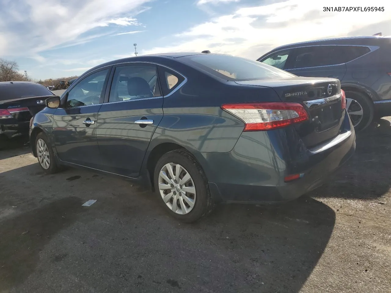 2015 Nissan Sentra S VIN: 3N1AB7APXFL695945 Lot: 80548734