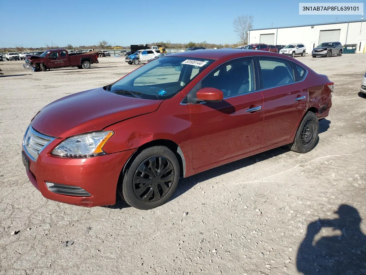 2015 Nissan Sentra S VIN: 3N1AB7AP8FL639101 Lot: 80588144