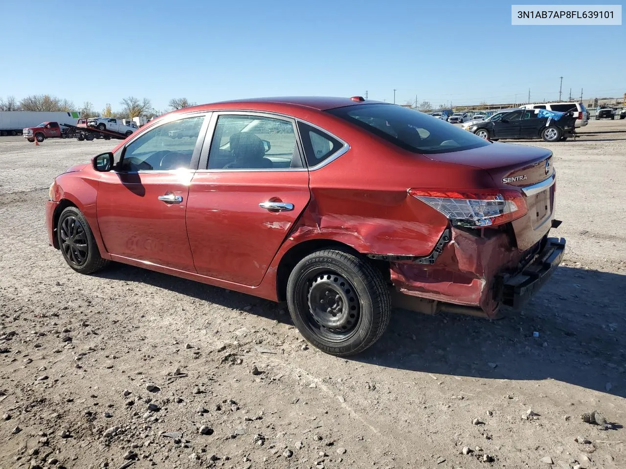 2015 Nissan Sentra S VIN: 3N1AB7AP8FL639101 Lot: 80588144