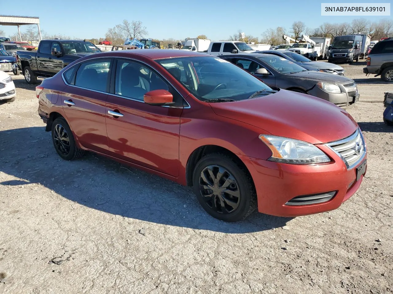 2015 Nissan Sentra S VIN: 3N1AB7AP8FL639101 Lot: 80588144