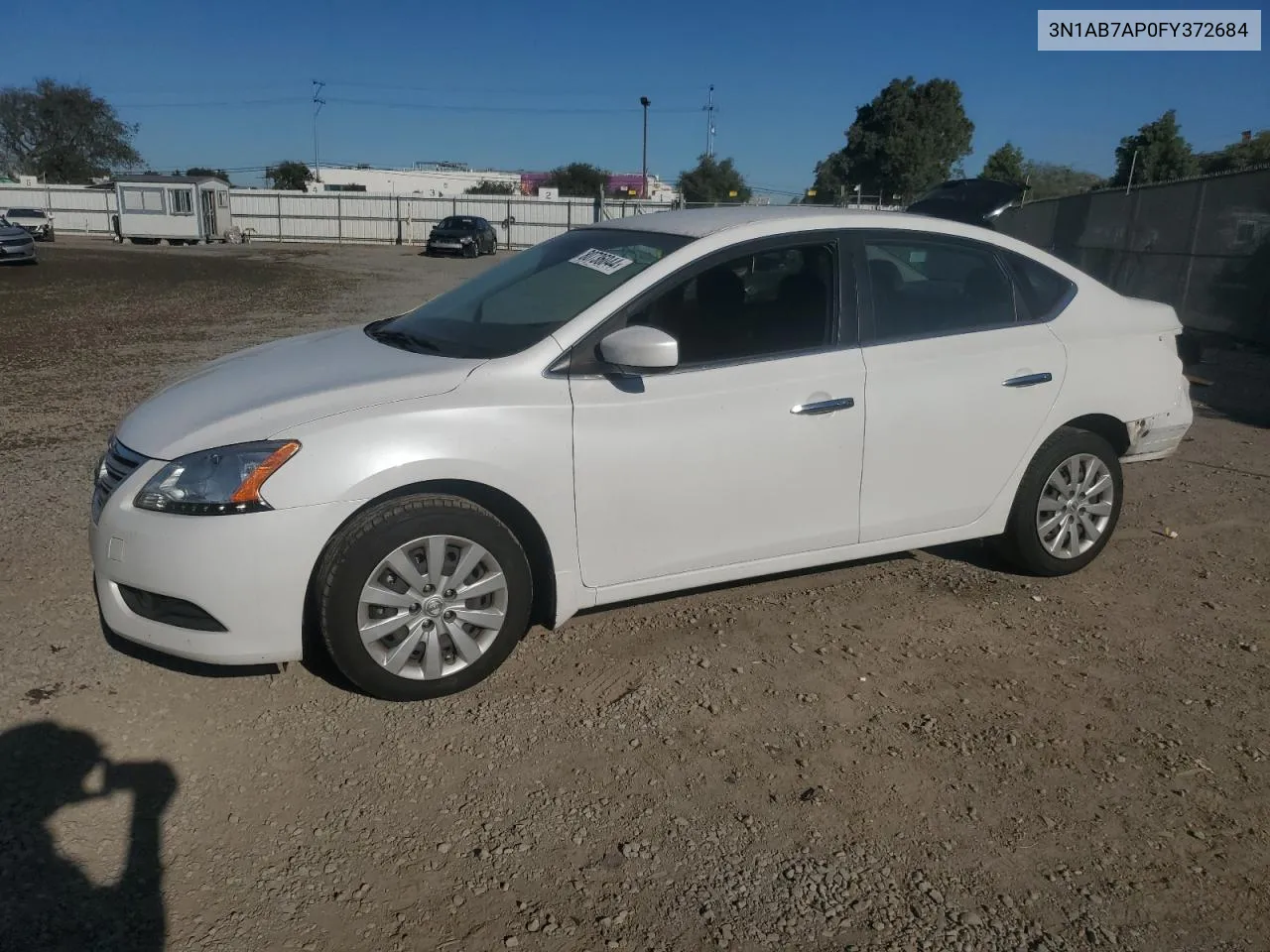 2015 Nissan Sentra S VIN: 3N1AB7AP0FY372684 Lot: 80736044