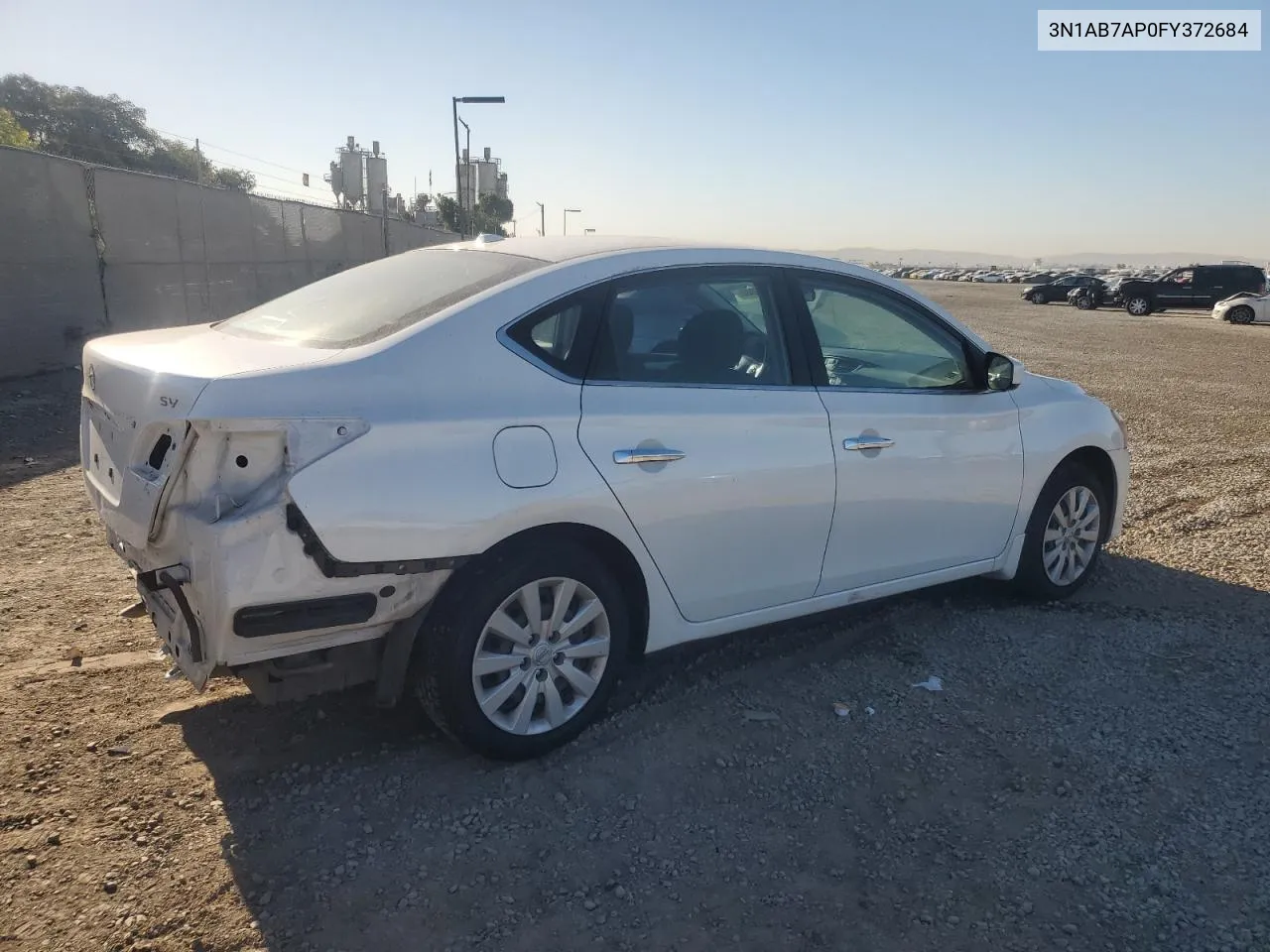 2015 Nissan Sentra S VIN: 3N1AB7AP0FY372684 Lot: 80736044