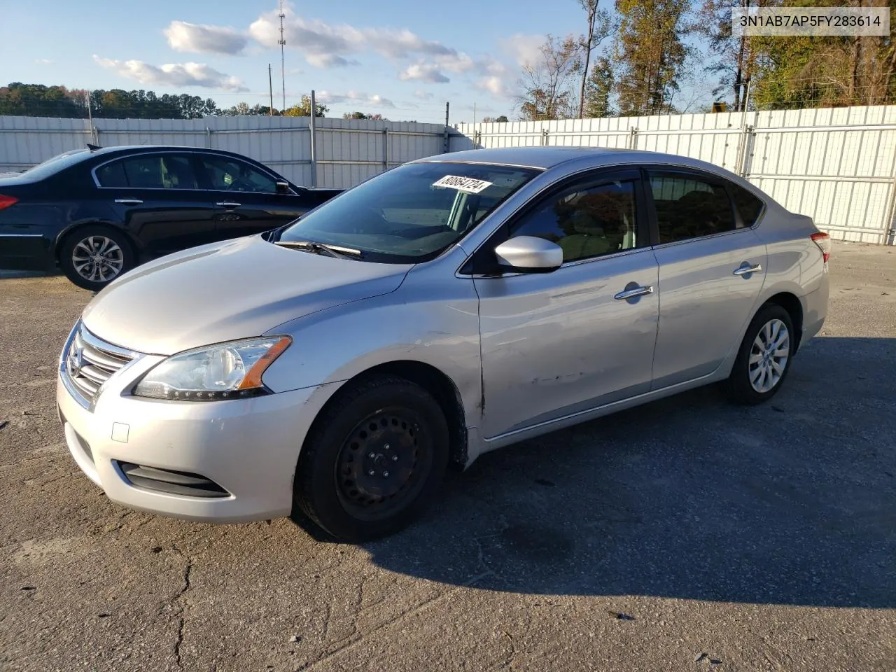 2015 Nissan Sentra S VIN: 3N1AB7AP5FY283614 Lot: 80864724