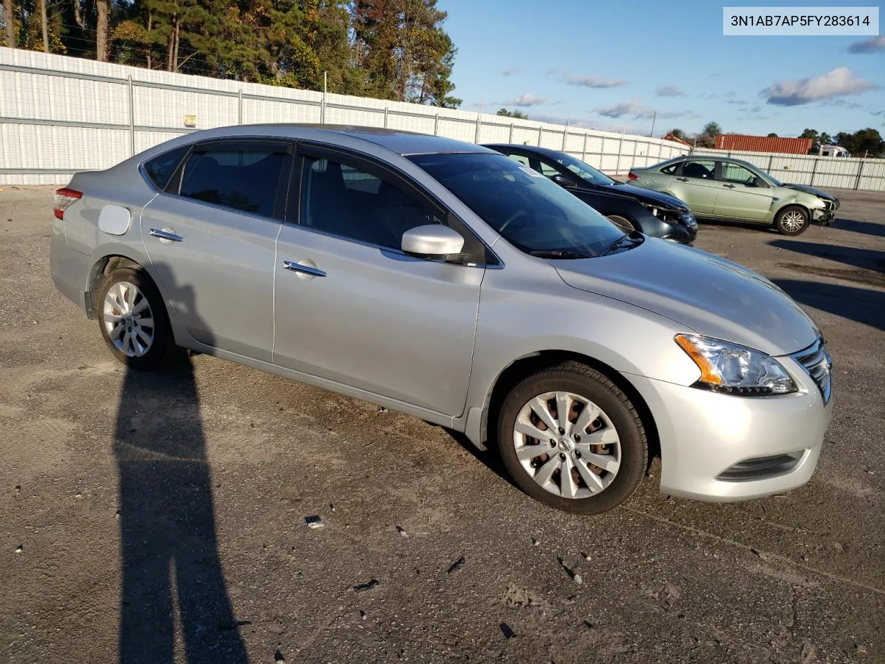 2015 Nissan Sentra S VIN: 3N1AB7AP5FY283614 Lot: 80864724