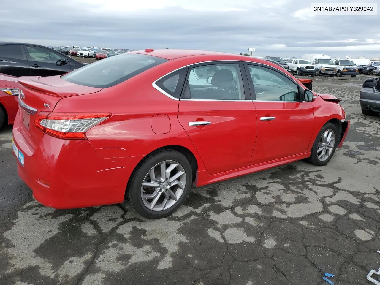 2015 Nissan Sentra S VIN: 3N1AB7AP9FY329042 Lot: 80885374