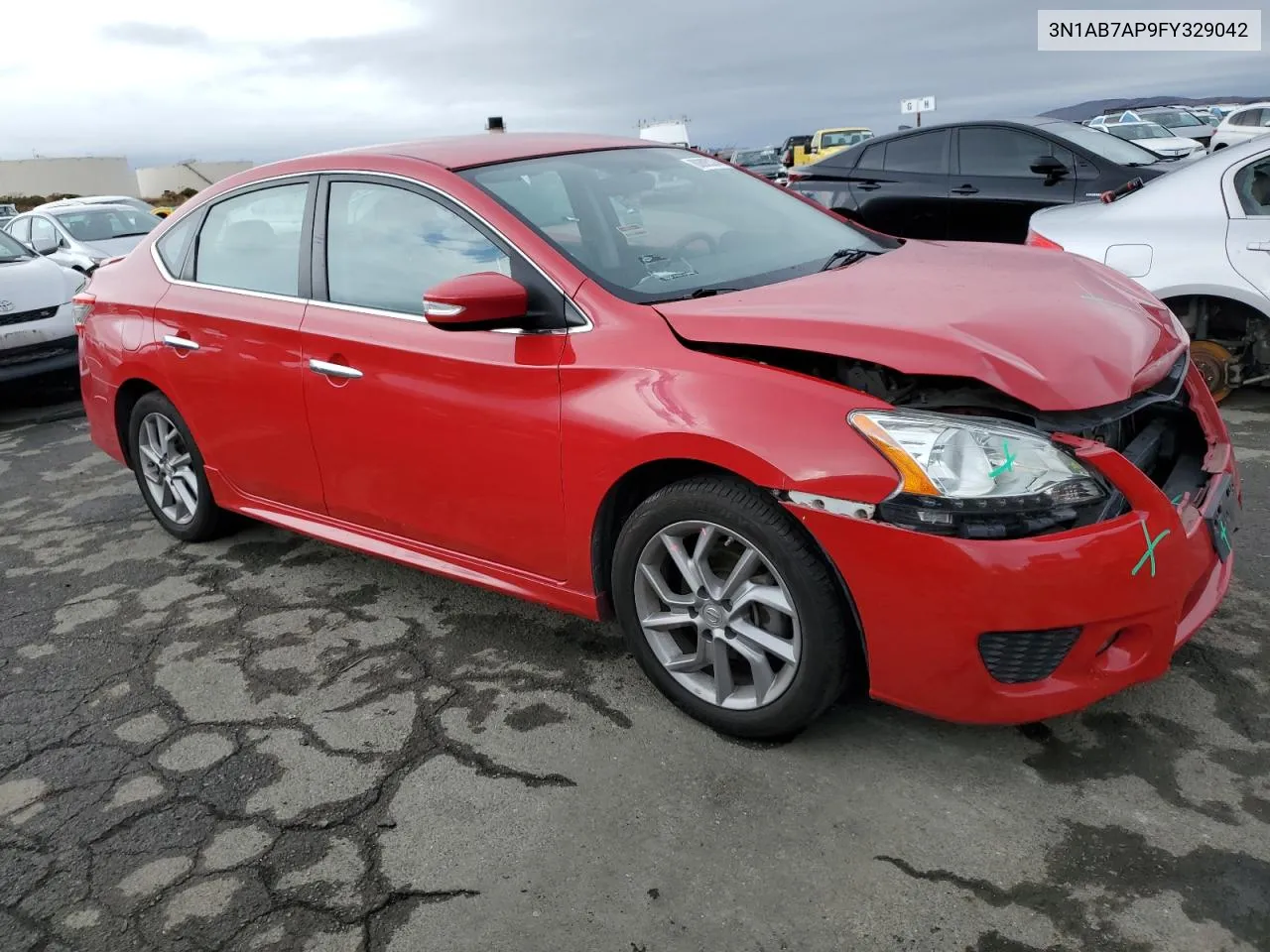 2015 Nissan Sentra S VIN: 3N1AB7AP9FY329042 Lot: 80885374