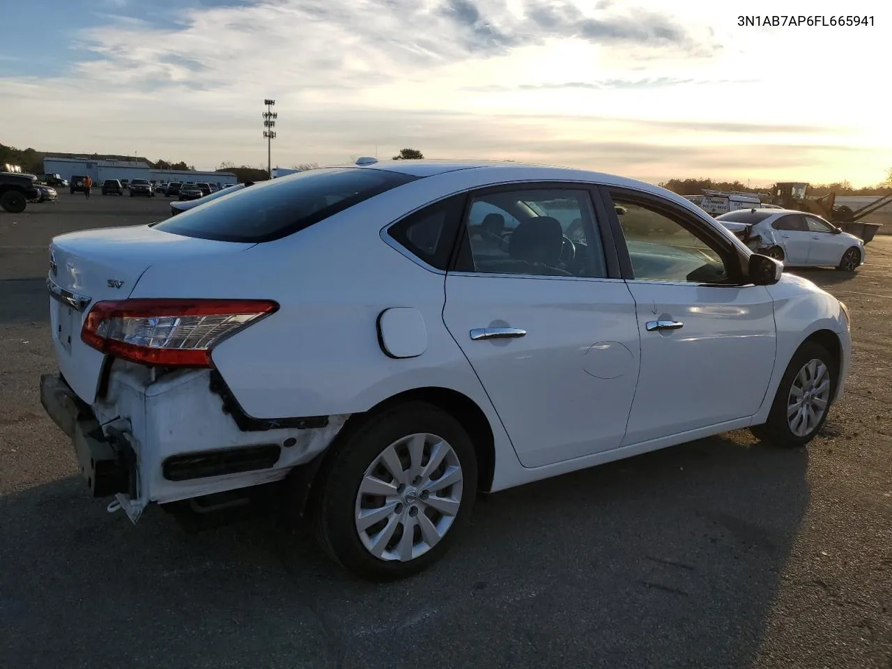 2015 Nissan Sentra S VIN: 3N1AB7AP6FL665941 Lot: 81034714